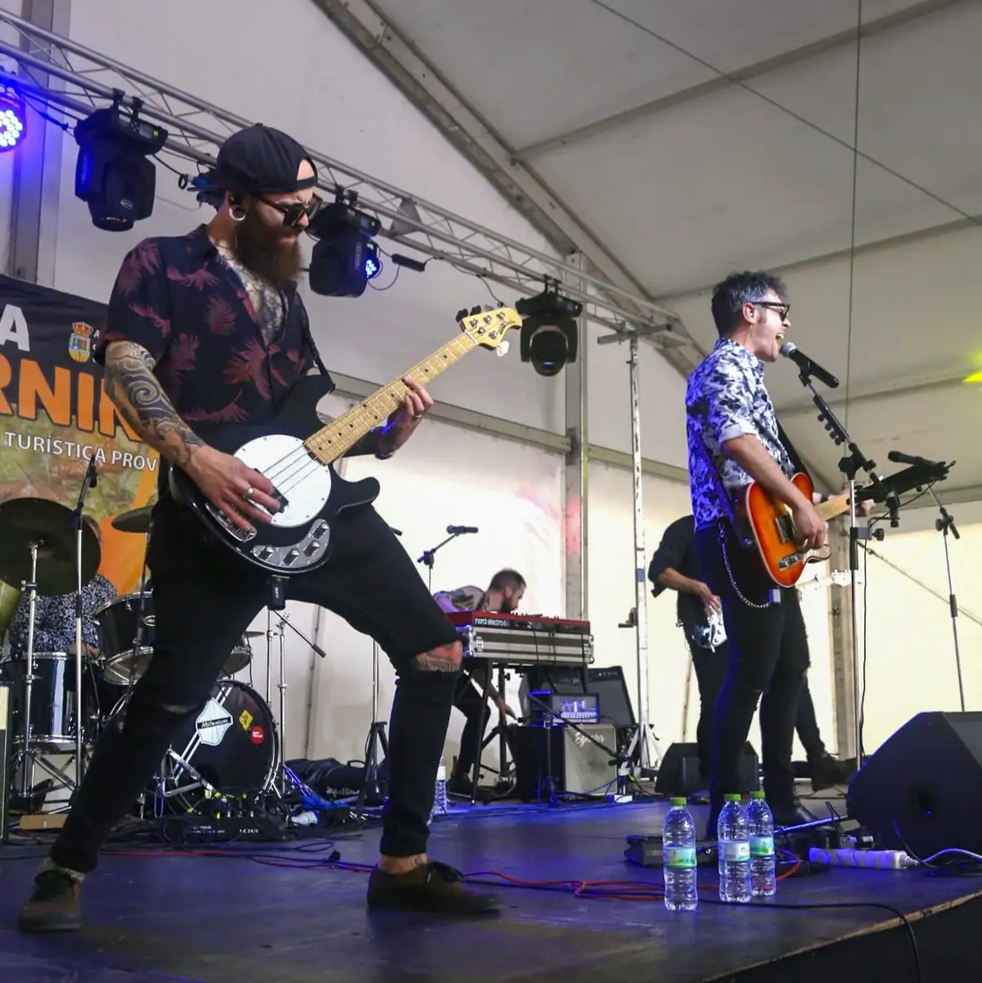 Actuación de Dando la Nota en la Fiesta de la Tagarnina de Villanueva del Rosario, Málaga